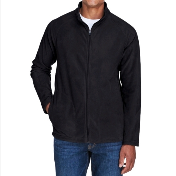Men's Microfleece Jacket Black XL NWT - Picture 3 of 4